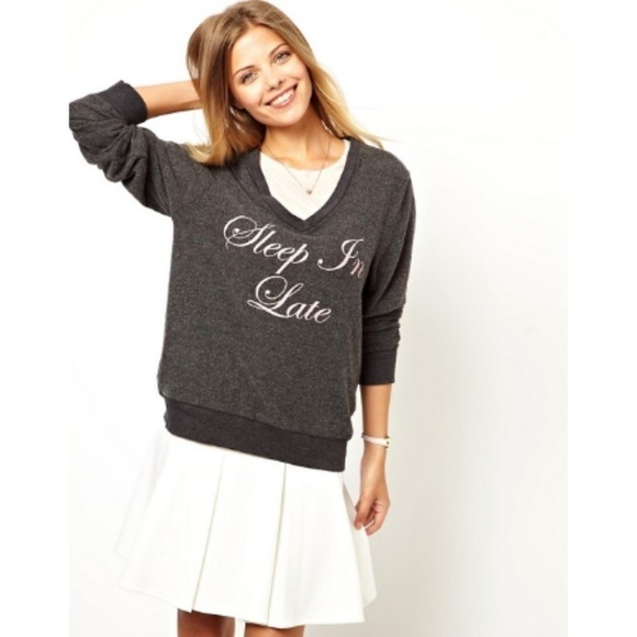 💕WILDFOX💕 Sleep In Late Baggy Beach Jumper - Picture 3 of 8